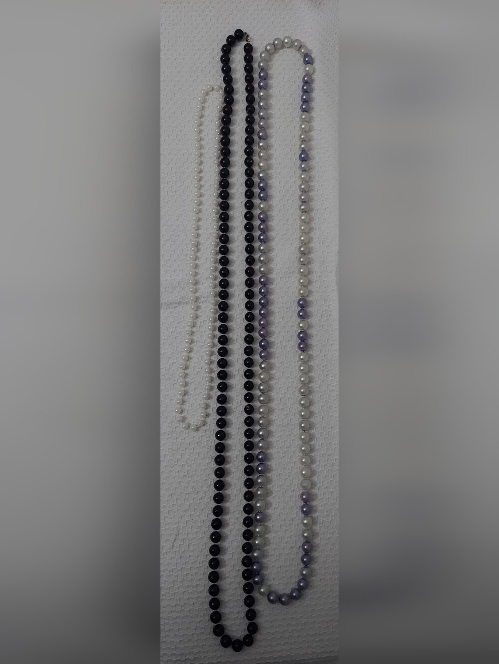 Three Vintage Costume Bead Necklaces